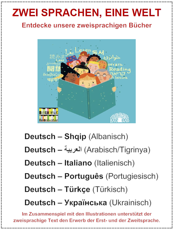 zwei Sprachen, eine Welt zwei Sprachen, eine Welt